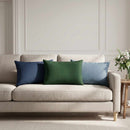 vidaXL Takaró Párna 6 db HEERLEN Sötétzöld 40 x 60 cm Szövet