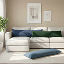 vidaXL Takaró Párna 2 db HEERLEN Farmerkék 40 x 145 cm Szövet