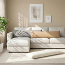 vidaXL Takaró Párna 2 db HEERLEN Felhőszürke 40 x 145 cm Szövet