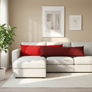 vidaXL Takaró Párna HEERLEN Piros 40 x 145 cm Szövet