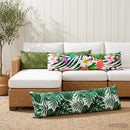 vidaXL Takaró Párna HEERLEN Levélminta 40 x 145 cm Poliészter