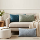 vidaXL Párna 6 db HEERLEN Világoskék 40 x 80 cm Chenille Szövet