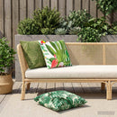 vidaXL Párna 2 db HEERLEN Levélminta 60 x 60 cm Poliészter
