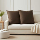 vidaXL Takaró Párna 2 db HEERLEN Barna 65 x 65 cm Szövet