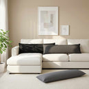 vidaXL Párna párnával HOUTEN Világosszürke 40 x 145 cm Műlenszövet