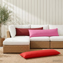 vidaXL Párna párnával HOUTEN Piros 40 x 145 cm Poliészter