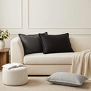 vidaXL Párna 2 db HOUTEN Fekete 50 x 70 cm Poliészter