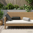 vidaXL Párna 2 db HEERLEN Szürke Ø 15 x 40 cm Poliészter