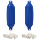 vidaXL Hajó 2 db Ø 11 x 40 cm Kék PVC