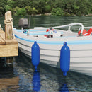 vidaXL Hajó 2 db Ø 16 x 58 cm Kék PVC