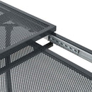 vidaXL Húzható Mesh Étkezőasztal Antracitszürke 212 x 90 x 76 cm Acél