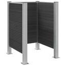 vidaXL Hulladék Gyűjtő Kerítés Szürke 85 x 85 x 115 cm