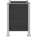 vidaXL Hulladék Gyűjtő Kerítés Szürke 85 x 85 x 115 cm