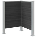 vidaXL Hulladék Gyűjtő Kerítés Szürke 85 x 85 x 115 cm