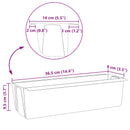 vidaXL Virágboxok euro raklapokhoz 12 pcs Zöld 36 x 13,5 x 9,5 cm