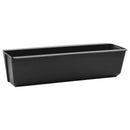 vidaXL Virágboxok euro raklapokhoz 12 pcs Fekete 36 x 13,5 x 9,5 cm