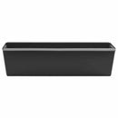 vidaXL Virágboxok euro raklapokhoz 12 pcs Fekete 36 x 13,5 x 9,5 cm