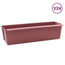 vidaXL Virágboxok euro raklapokhoz 24 pcs Barna 36 x 13,5 x 9,5 cm