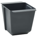 vidaXL Virágboxok euro raklapokhoz 12 pcs Szürke 13,5 x 9 x 9,5 cm