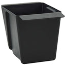 vidaXL Virágboxok euro raklapokhoz 12 pcs Fekete 14 x 9 x 9,5 cm
