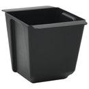 vidaXL Virágboxok euro raklapokhoz 12 pcs Fekete 14 x 9 x 9,5 cm
