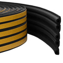 vidaXL Öntapadó ablak tömítés Fekete 9 x 6 mm 25 m EPDM hab
