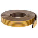 vidaXL Öntapadó ablak tömítés Barna 12 x 10 mm 100 m EPDM hab