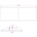 vidaXL Garázspadló tömítés Fekete 78 x 14 mm 2,5 m EPDM gumi