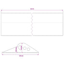 vidaXL Garázspadló tömítés Fekete 78 x 14 mm 4,5 m EPDM gumi