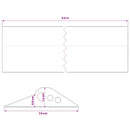 vidaXL Garázspadló tömítés Fekete 78 x 14 mm 5,5 m EPDM gumi
