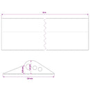 vidaXL Garázspadló tömítés Fekete 78 x 14 mm 8 m EPDM gumi