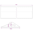 vidaXL Garázspadló tömítés Fekete 78 x 14 mm 10 m EPDM gumi