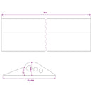 vidaXL Garázspadló tömítés Fekete 112 x 20 mm 5 m EPDM gumi