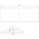 vidaXL Garázspadló tömítés Fekete 112 x 20 mm 6 m EPDM gumi