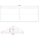 vidaXL Garázspadló tömítés Fekete 112 x 20 mm 6,5 m EPDM gumi