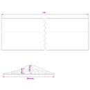 vidaXL Garázspadló tömítés Fekete 155 x 28 mm 1 m EPDM gumi