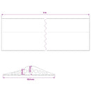 vidaXL Garázspadló tömítés Fekete 155 x 28 mm 3 m EPDM gumi