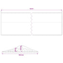 vidaXL Garázspadló tömítés Fekete 155 x 28 mm 6,5 m EPDM gumi