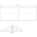 vidaXL Garázspadló tömítés Fekete 75 x 12 mm 1 m EPDM gumi