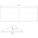 vidaXL Garázspadló tömítés Fekete 74 x 20 mm 5 m EPDM gumi
