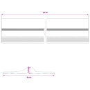vidaXL Garázspadló tömítés Fekete és Sárga 12 x 90 mm 3,5 m PVC