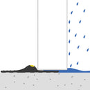 vidaXL Garázspadló tömítés Fekete és Sárga 12 x 90 mm 6 m PVC