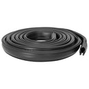 vidaXL Garázs Ajtó Tömítés Fekete 41 x 33 mm 3,5 m PVC