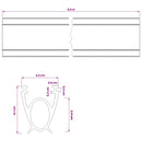 vidaXL Garázs Ajtó Tömítés Fekete 41 x 33 mm 5,5 m PVC