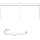 vidaXL Garázs Ajtó Tömítés Fekete 52 x 2 mm 2,5 m PVC