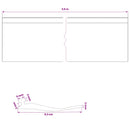 vidaXL Garázs Ajtó Tömítés Fekete 52 x 2 mm 3,5 m PVC
