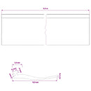 vidaXL Garázs Ajtó Tömítés Fekete 52 x 2 mm 5,5 m PVC