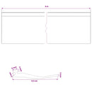 vidaXL Garázs Ajtó Tömítés Fekete 52 x 2 mm 6 m PVC