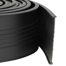 vidaXL Garázs Ajtó Tömítés Fekete 70 x 6 mm 2,5 m PVC