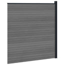 vidaXL Kerítés Készlet 175 x 186 cm WPC és Alumínium Szürke